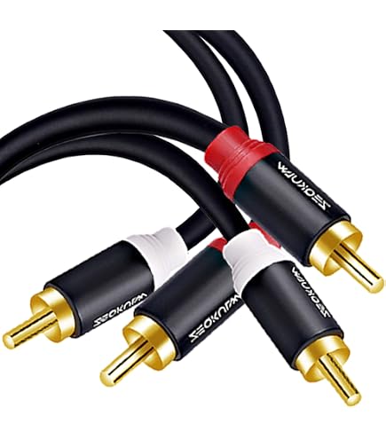 Câble Péritel Vers 3 RCA Mâle - 4,9Ft - Noir - Avec Interrupteur Entrée/Sortie - GELRHONR