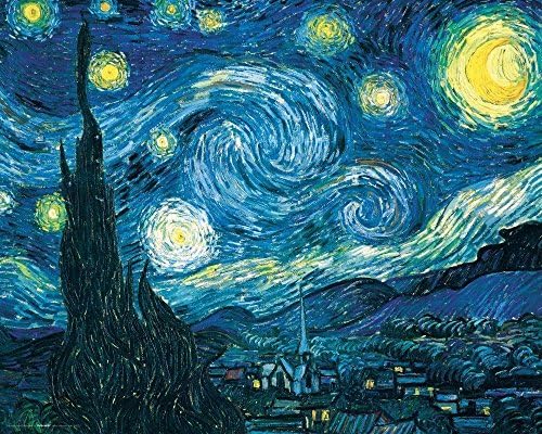 INSANY DIY 5D Diamond Painting Kit, Full Diamond Starry Night Embroidery Rhinestone Cross Stitch Arts Craft Supply for Home Decoration(14X18inch/35X45CM)