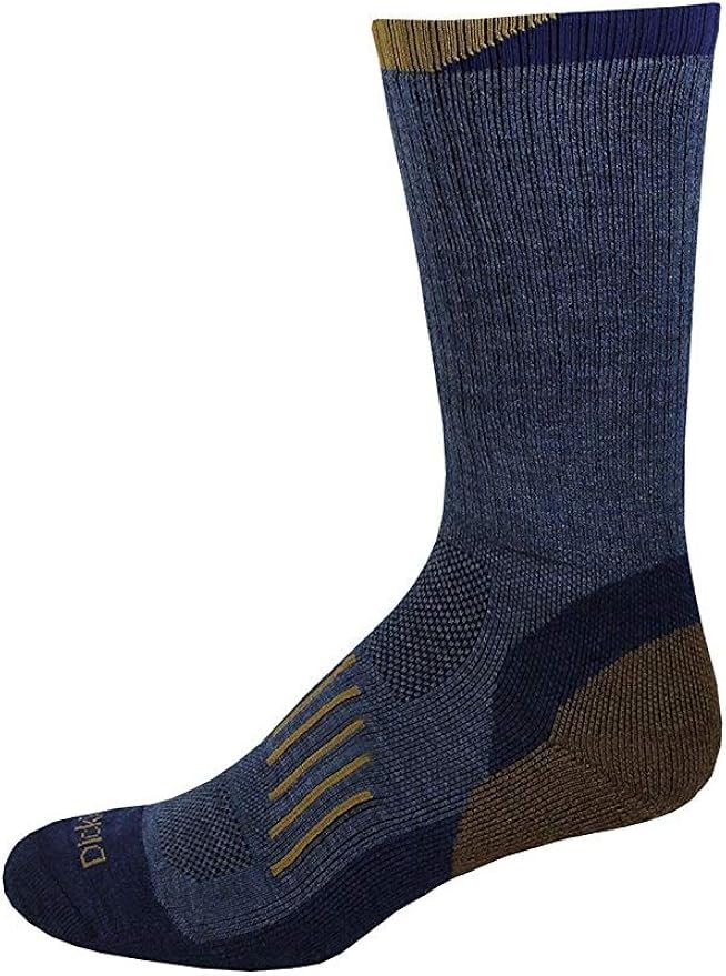 Dickies Steel Toe Merino Wool Blend Crew, Navy, Mens Shoe 612; Sock 10