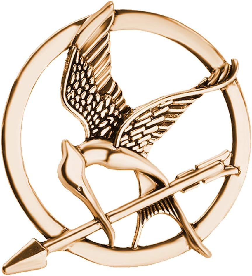 Golden The Hunger Games Movie Mockingjay Prop Rep Pin