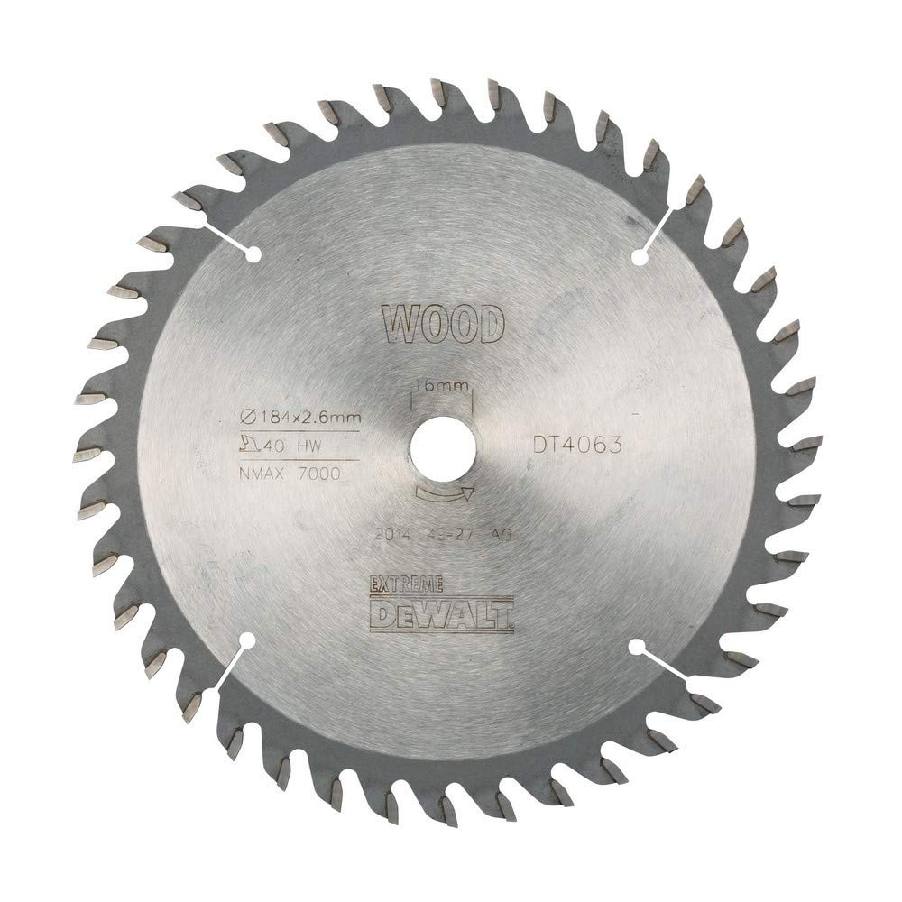 dewalt DT4063-QZ EXTREME BLADE 184 40 16 ATB - Silver