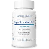 BIOTICS RESEARCH Mg Orotate 500mg&trade;Magnesium Orotate 500 mg -90 Capsules | 2 Capsules per Serving 1000mg, Cardiovascular Support Heart Health, Overall Relaxation, Improves Sleep , Muscle Relaxation
