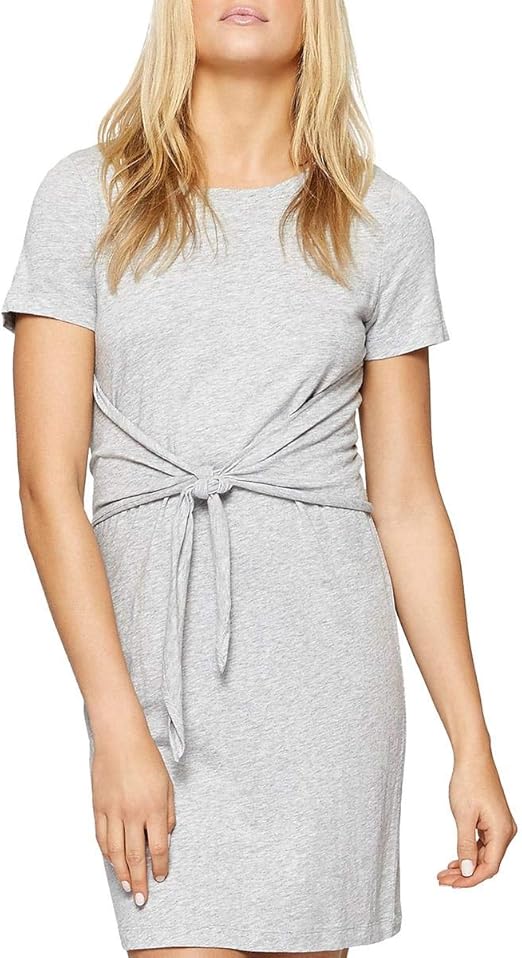 t shirt dress with tie front