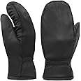 Harssidanzar Womens and Kids Lambskin Leather Winter Mittens Thermolite Lined with Finger Liners
