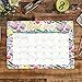 Orange Circle Studio 2020 Decorative Desk Blotter Calendar, Bold Blossoms