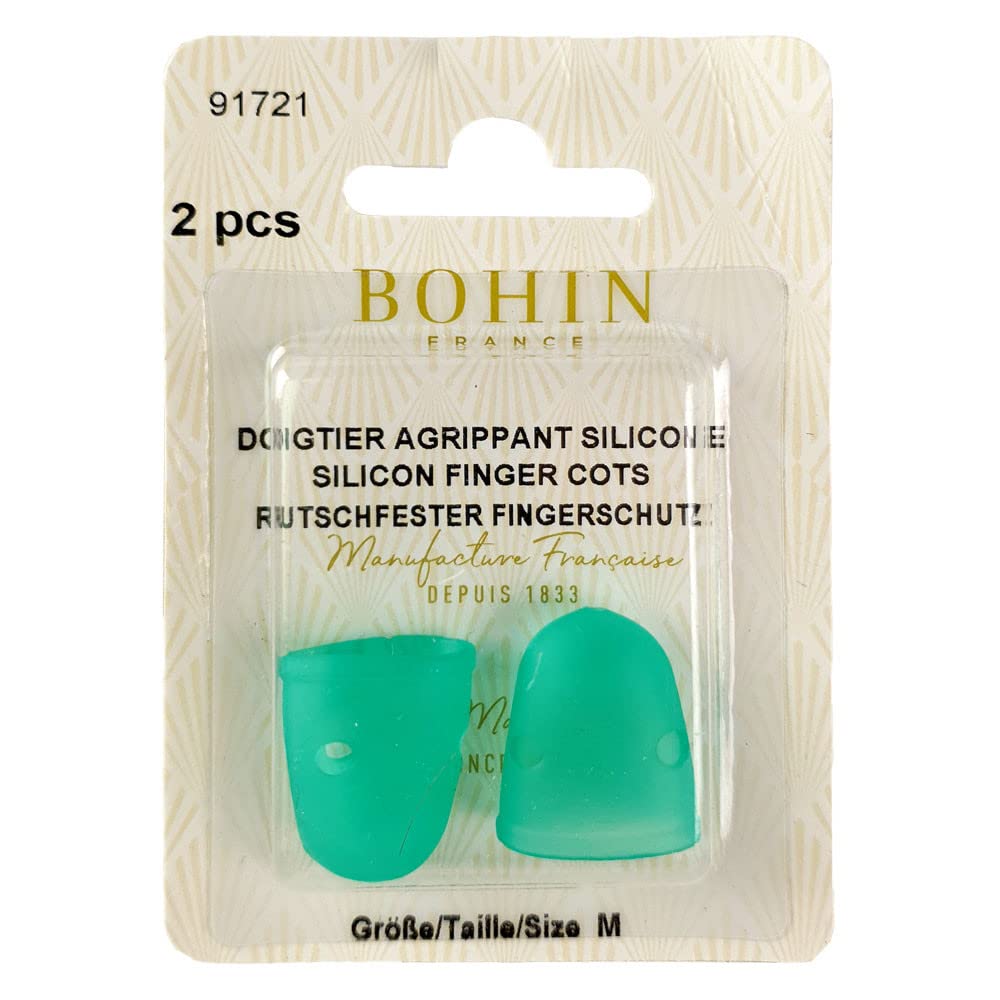 Bohin - Green (Medium) Rubber Thimble - 2 Pieces