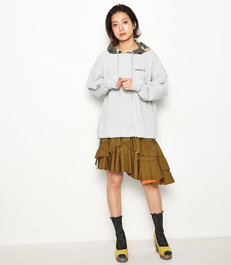 Amazon ロデオクラウンズ Rodeo Crowns ミリタリー フリル スカート 050bsz31 0250 Free カーキ スカート 通販