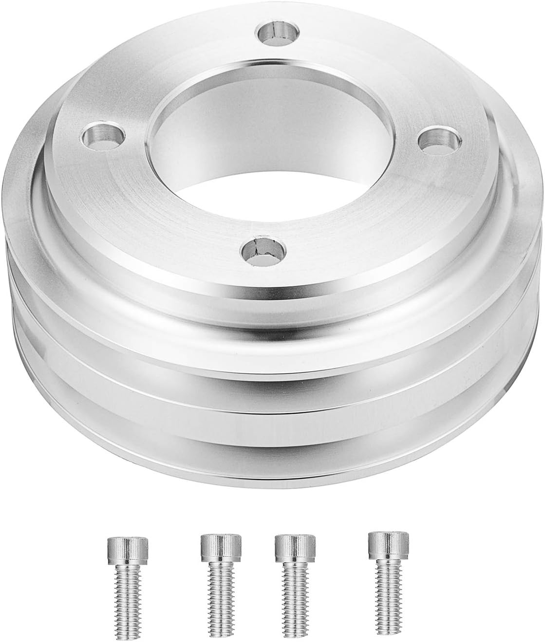 WeiSen 2 Groove 2V Crankshaft Pulley VBelt Compatible with