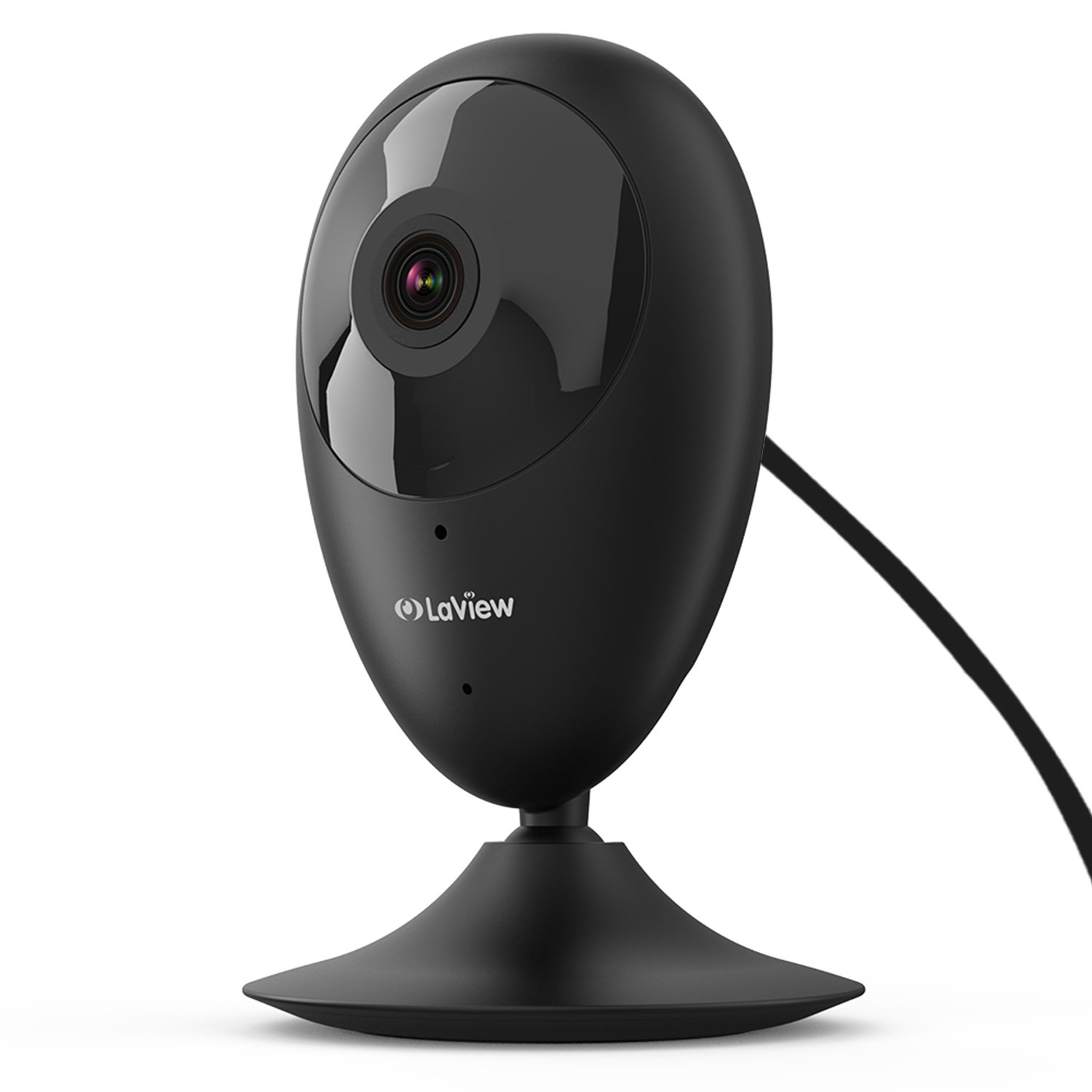 Home Security Camera, LaView ONE Dot 1080P HD WiFi Wireless IP Camera, Supports Alexa & IFTTT, Motion Detection, Night Vision, Two-Way Audio, Baby/Nanny/Pet Monitor, Cloud Service Available (Black) by LaView