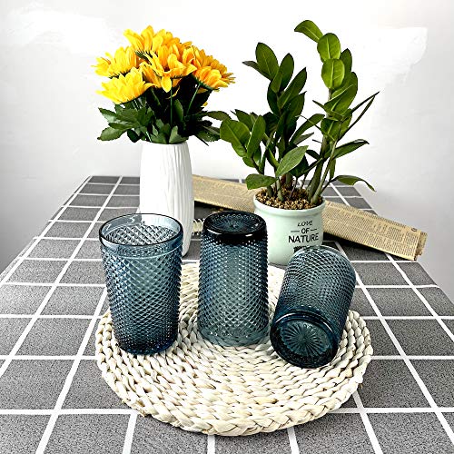 PNKJ Altmodisches Glas, Nieten-Design, Highball-Trinkgläser, Eistee-Getränkeglas, 368 ml, 6 Stück – Bild 7