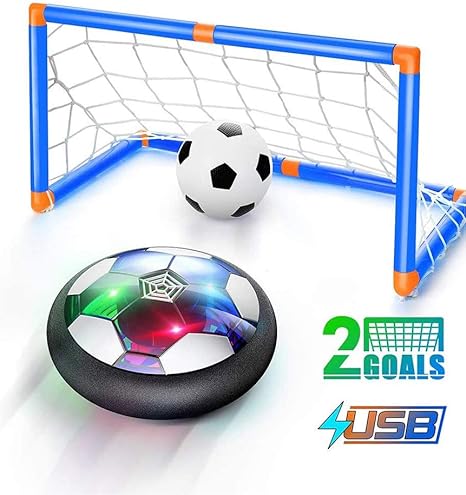 Regali Di Natale Sportivi.Hgyyio Ricaricabile Air Hover Calcio Sportivo Con Paracolpi In Schiuma E Potenti Luci A Led Hover Ball Calcio Da Interno Per Bambini Regali Di Natale Compleanno Amazon It Sport E Tempo Libero