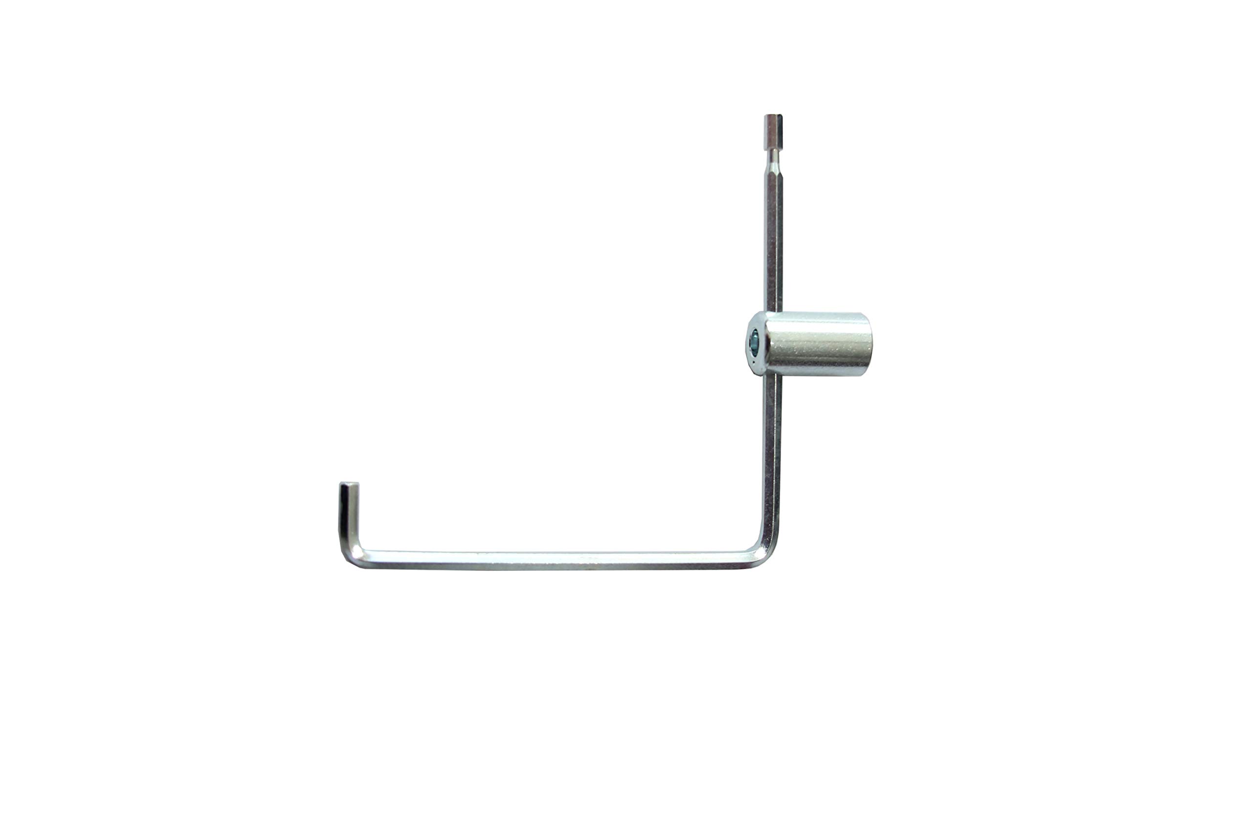 Original Roto Adjustment Tool Hexagonal 4 mm Nut for V Locking Pin Silver