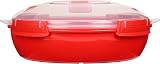 Sistema Round Microwave Container 1.3 L Red with Steam Release Vent view 7