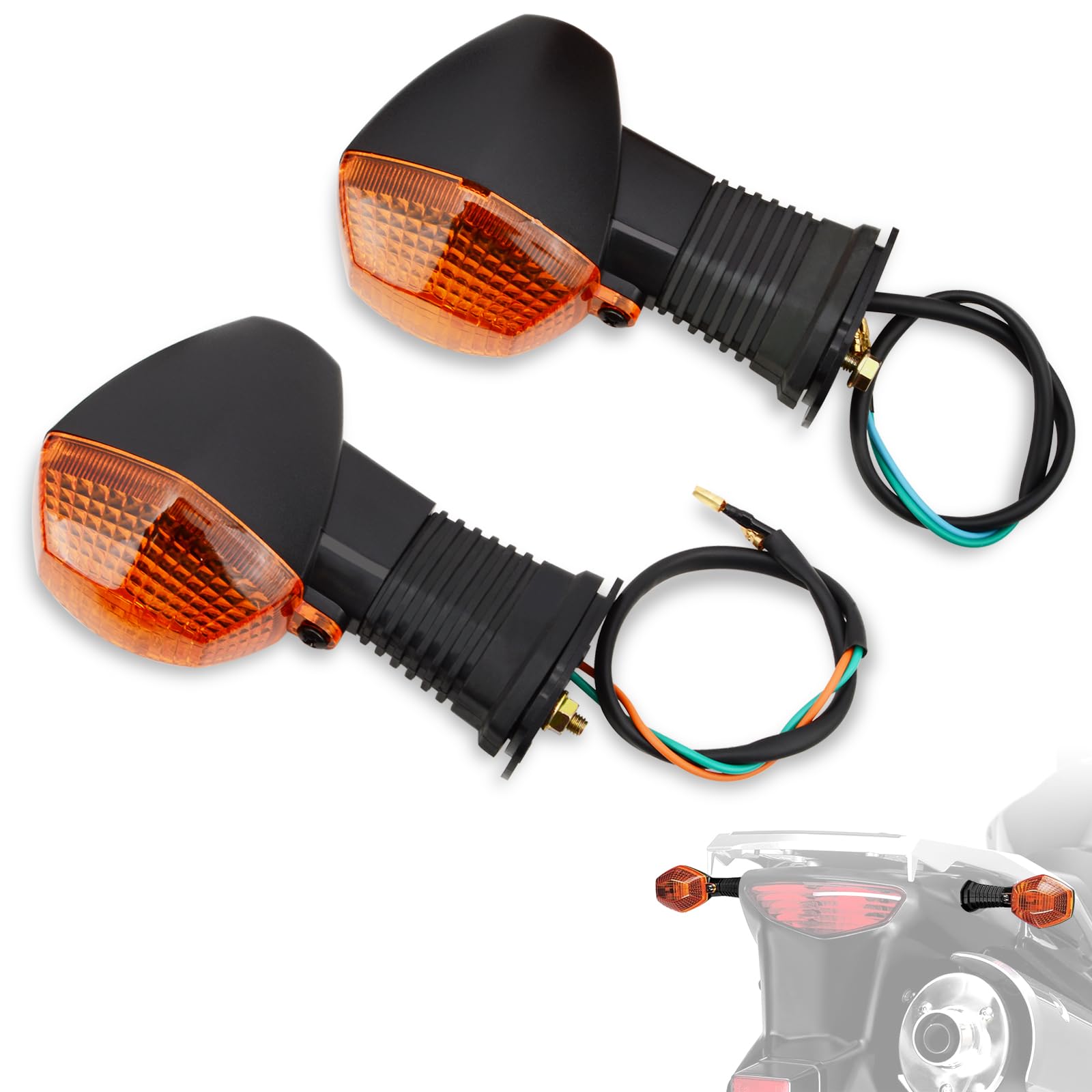 Photo 1 of WOWTK Turn Signal Lamp Set,Rear Signal Light for Suzuki SV 650N 2003-2009,SV 650S 2003-2016,SV 1000 N/S 2003-2008,SFV 650 Gladius 2009-2015,DL1000 2002-2006,DL650 2004-2010,DL650A