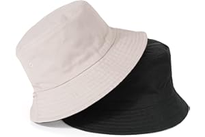 TAGVO Oversize Bucket Hat, XXL Reversible Trendy Fisherman Hats, Summer Double Side Wear Cotton Bucket Sun Hats