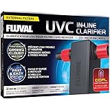 Fluval UVC in-Line Clarifier 3W Low Energy UV Sterilizer, Up to 100 Gallons, for All 6 and 7 Series Filters