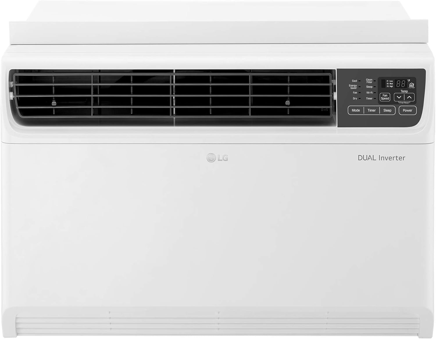 LG LW2217IVSM 22000 BTU 220V Dual Inverter Window Remote Control, White Air Conditioner, (Renewed)