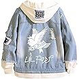 KPOP Rapper Denim Jacket Jeans Love Printed Fashion Sport Hip Hop Hoodie