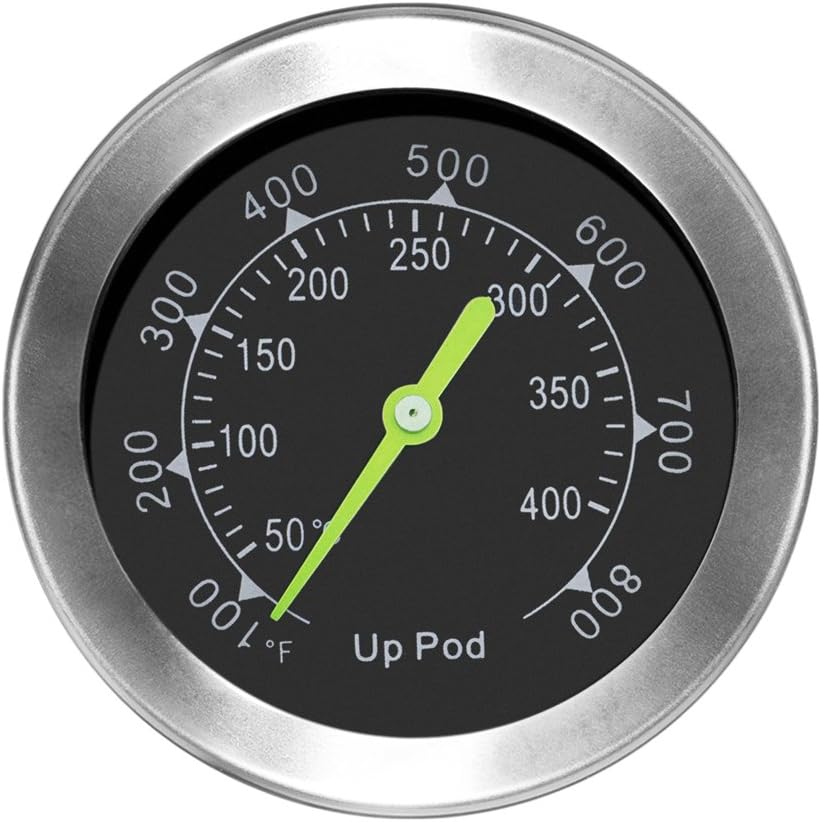 Grill thermometer, thermometer for oven. Thread diameter 8.9 mm with rosette, grill, backing, oven and smoke oven (up to 400&nbsp;&deg;C).