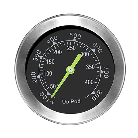 UPPOD Thermometer grillzubehör thermostat grill thermometer für smoker 8,9mm mit Rosette, Grillen, Backen, Ofen und Räucherof