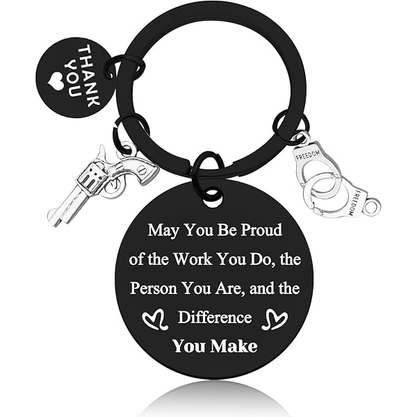 Personalized Police Officer Keychain Police Officer Gift