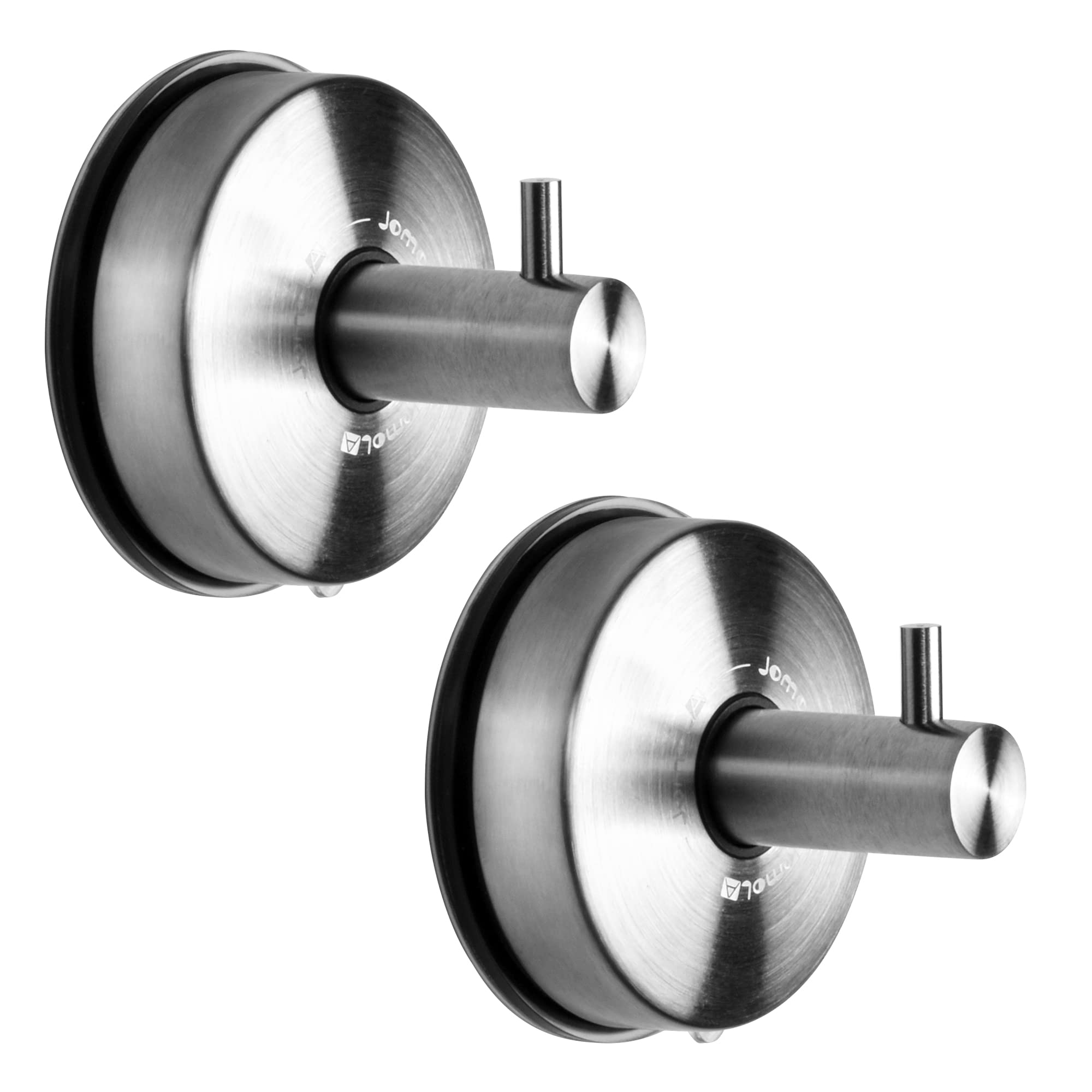 JOMOLA Suction Hooks for Bathroom Shower Hook Suction Stainless Steel Towel Hook Suction Tea Towel Holder Kitchen Vacuum Wall Bathroom Sucker Hooks for Shower Glass Hook Hanger for Window