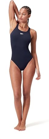 Speedo Women's Eco Endurance+ Medalist Swimsuit Athletic Fit Navy 34 view 2