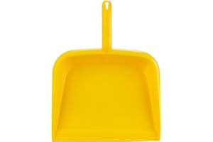 Sparta Large Handheld Dustpan with Hanging Hole, Heavy-Duty Plastic Dustpan with Wide Lip for Countertops and Surfaces, Plast