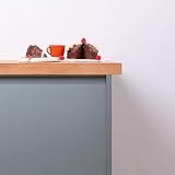 domli Solid Beech Kitchen Worktop 2000x620x40mm Premium Timber Countertop view 4