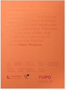 Legion Yupo Polypropylene Pad, 5 X 7 inches, Medium 74lb, 10 Sheets (L21-YUP197WH57)