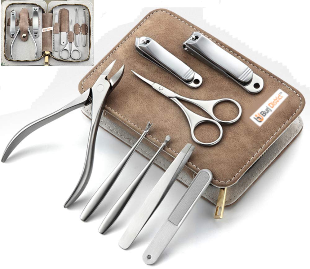8 Pieces - Manicure Pedicure Set Nail Care Kit Toe Nail Clippers Cutters Nipper Chiropody For Thick Nails