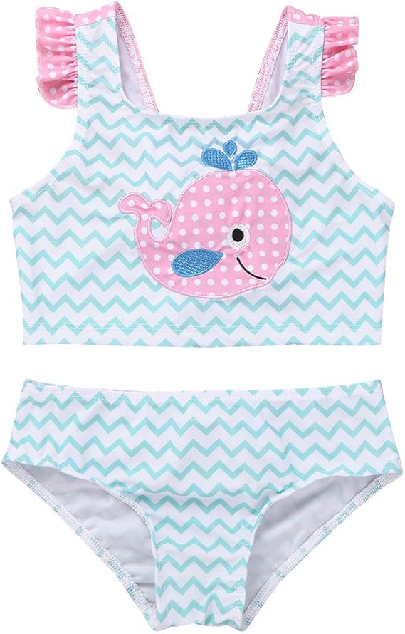 Amazon アルビビ Alvivi 可愛い 子供 水着 セパレート 2点セット スイムウェア フリル ファッション キュート おしゃれ 可愛い キッズスクール水着 子供 女の子 スカートワンピース 海辺 温泉 記念写真 水着 通販