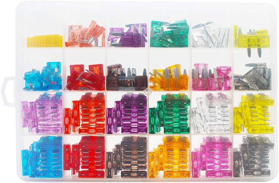 Mini & Standard Blade Fuses for Automotive RV Auto Car Motorcycle Camper Truck ATV