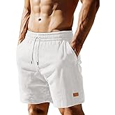 Sailwind Men's Casual 5" Shorts Corduroy Elastic Waist Drawstring Summer Beach Short