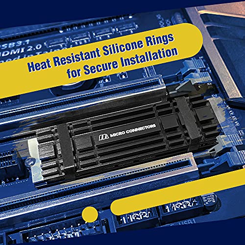 Micro Connectors M.2 SSD 5mm LowProfile Heat Sink Compatible with PS5