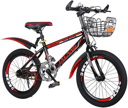 gelory 18 20 22 zoll kinderfahrrad jungen und madchen fahrrader variable geschwindigkeit mountainbike kinder fahrrad sport outdoor radfahren fur 6 13 jahre kinder schwarz rot singlespeed 20 zoll amazon de sport freizeit