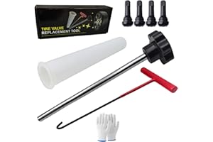 SHYYOULQE Tire Set Valves Stem Fixing Completes for Valves Installation & Maintenance on Various Vehicle Tires Professional T