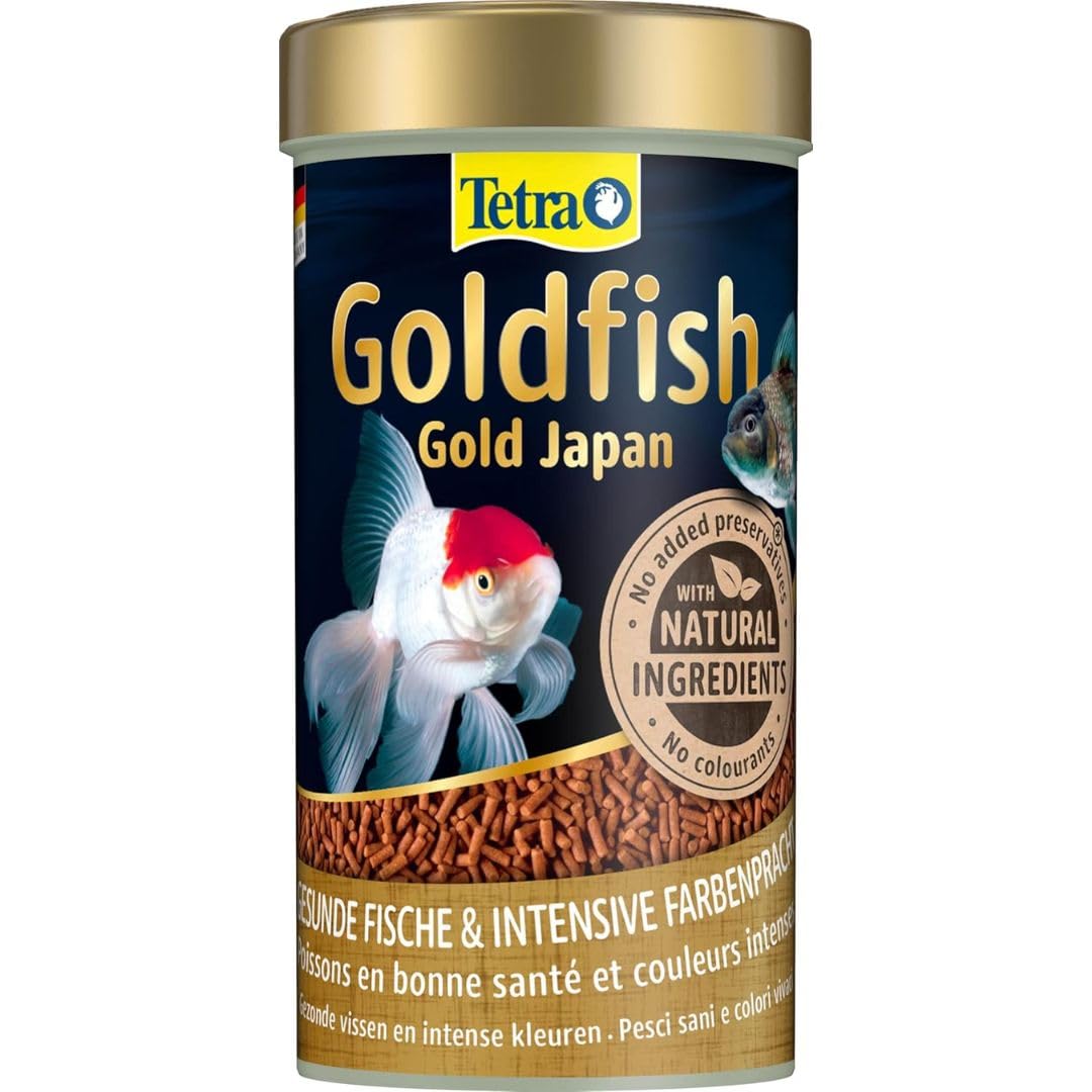 Tetra Goldfish Gold Japan Fish Food, Complete Premium Fish Food for All Japanese Goldfish, 250 ml (Pack of 1)