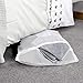 HANGERWORLD Professional Mesh Net Wash Laundry Bag with Zipper - For Socks Delicates and Baby Clothes - White, 24in x 17.5in