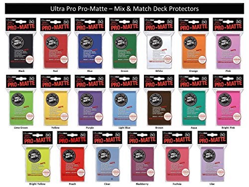 600 Ultra Pro PRO-MATTE Deck Protectors MIX & MATCH (12x 50ct Packs) Sleeves Standard MTG Size Black, Blue, Red, Etc. Your Choice from 16 Available Colors!