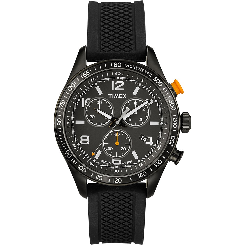 Timex T2P043PF - Reloj de Cuarzo para Hombres, Correa de Silicona