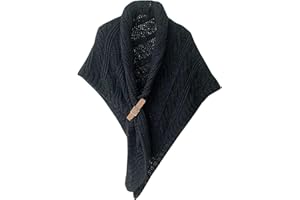 Women Knitted Triangle Ponchos and Wraps Ladies Warm Scarf Irregular Shawl Short Cape