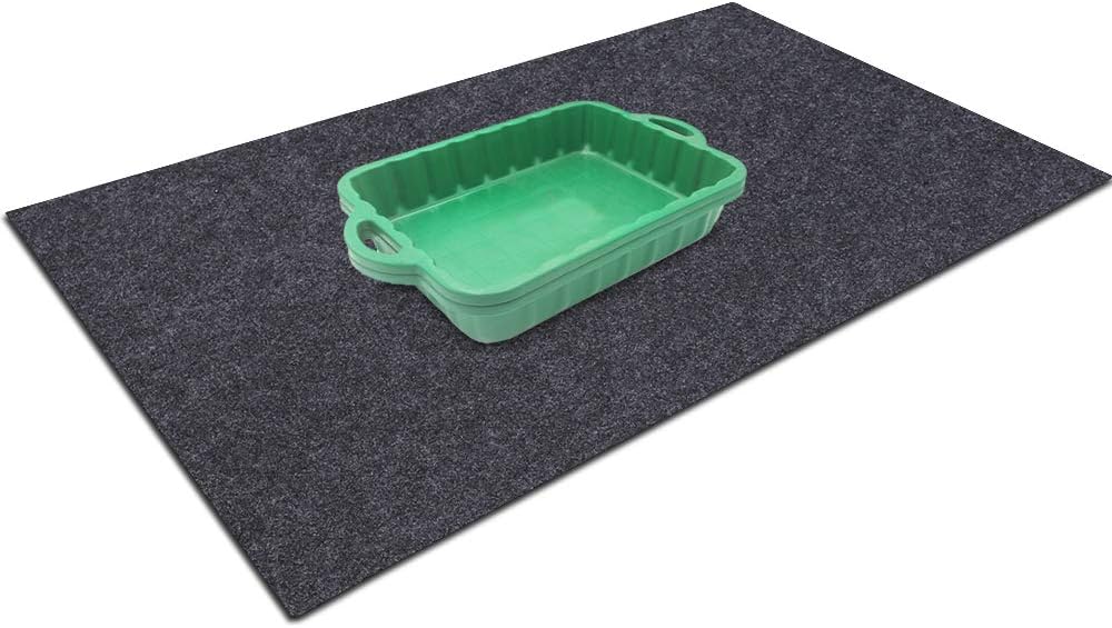 Meitola Cleanable Floor Oil Spill Mat, Oil Absorbing pad Durable Protective Surface Can be Used for car Oil Change (38in×36in): Automotive