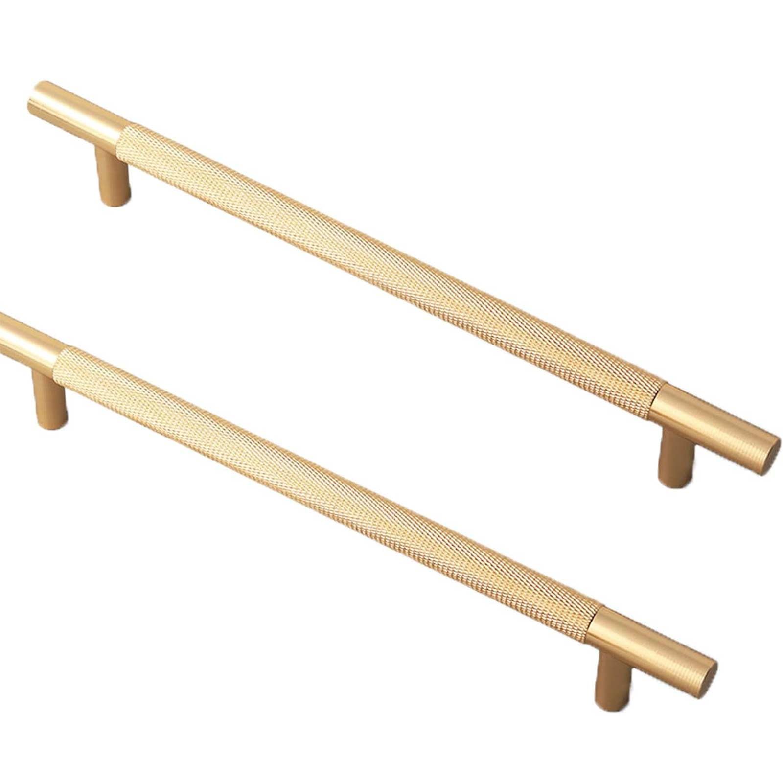 Modern Vintage 214mm Kitchen Cabinet Handles - 2 Pcs Gold (Coppery) & Vintage Style for Drawers & Cupboards