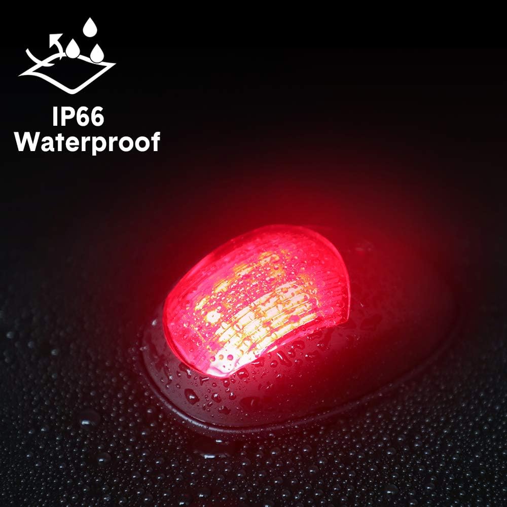 Obcursco LED Boat Navigation Lights, Boat Bow Light, Marine Boat Navigation lamp. Perfect for Pontoon, Skeeter, Power Boat and Skiff (Black) : Sports & Outdoors