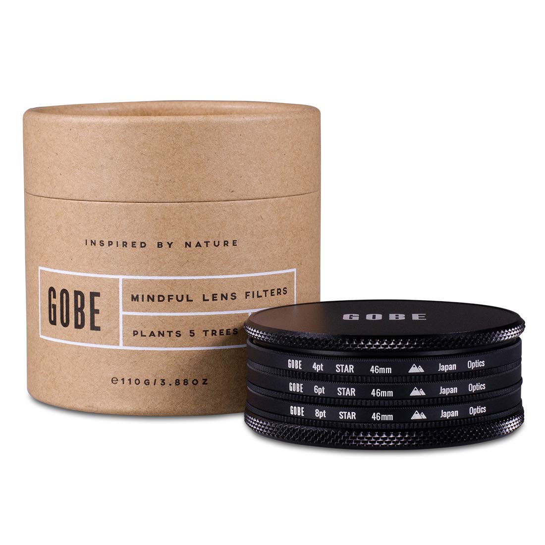 Gobe 46mm Star Filter Kit: 4 points, 6 points, 8 points (2Peak)