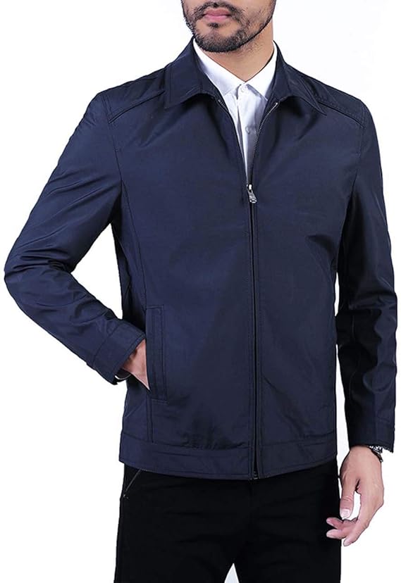 WS668 Classic Men's Lapel Jacket Spring Autumn Business Casual