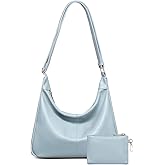 Hobo Bag for Women with Mini Purse Soft Vegan Leather Slouchy Shoulder Crossbody Handbag 2025 Fall Tote