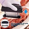 Happy-Fox-Meat-Tenderizer-Needle48-Stainless-Steel-Sharp-Blade-Meat-TenderiserProfessional-Commercial-Quality-Kitchen-Cooking-Tool-Meat-Tenderising-Tool-for-BeefSteakChickenPork Happy Fox | Meat Tenderizer Needle,48 -pin Stainless Steel Sharp Blade, Used for Professional Kitchen Tender Meat Tools