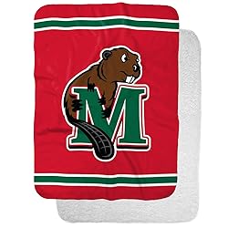 Minot State University Primary Logo Stripes Sherpa